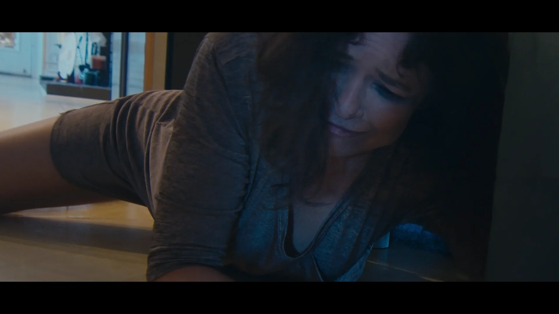Emotional scene supported by subtle music scoring